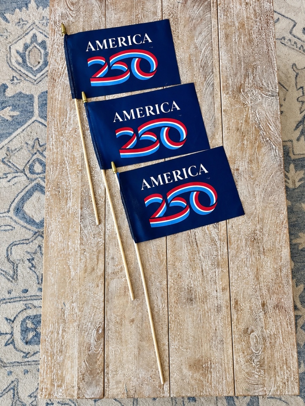 Set of America 250 Flags
